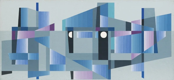 Robert S. Gessner — KLEINE STADT IN KALTEN TÖNEN, 1970SMALL TOWN IN COLD SHADES, 1970