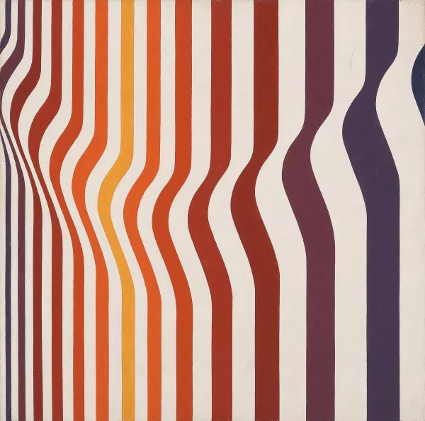 Robert Salomon Gessner — Hommage a Bridget Riley II", 1973