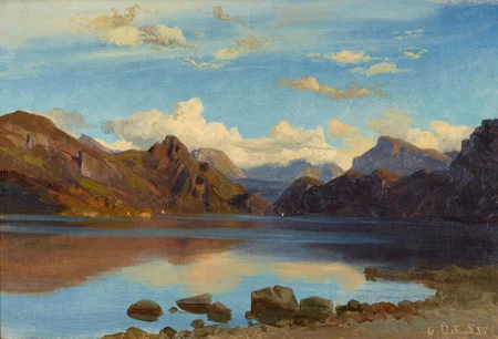 Vierwaldstättersee mit Blick auf Rigi, 1855