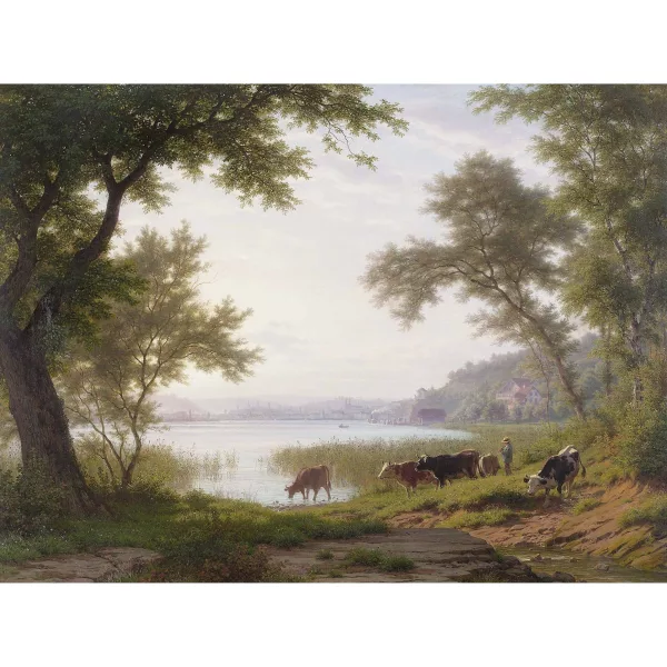 Robert Zünd — Blick von Seeburg gegen Luzern.