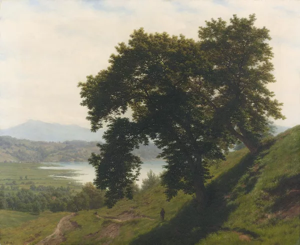 Robert Zünd — Kastanienbäume bei Horw.