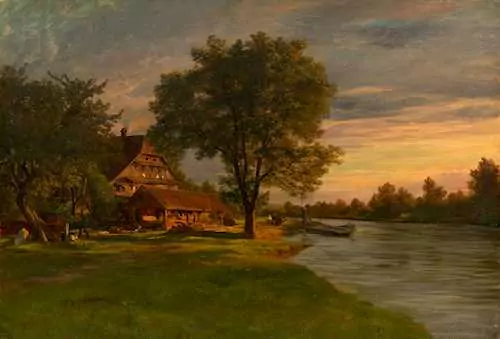 ROBERT ZÜND — The mill at Rathausen. 1860. — Koller Auktionen