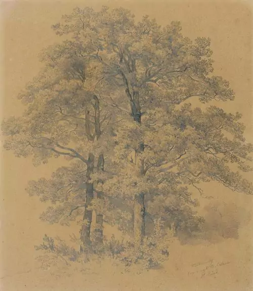 ROBERT ZÜND — Drei Bäume. 1849. — Koller Auktionen