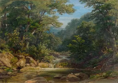 ROBERT ZÜND — A mountain stream. — Koller Auktionen