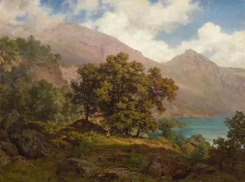 ROBERT ZÜND — Lake Lucerne with view of the Rigi. — Koller Auktionen