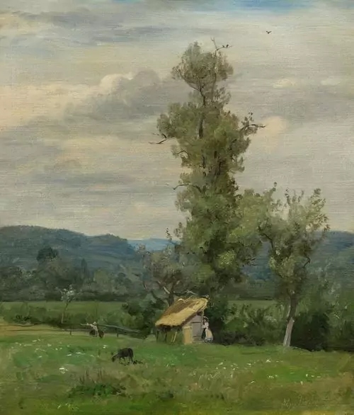 ROBERT ZÜND — Sommerlandschaft bei Luzern. 1865. — Koller Auktionen