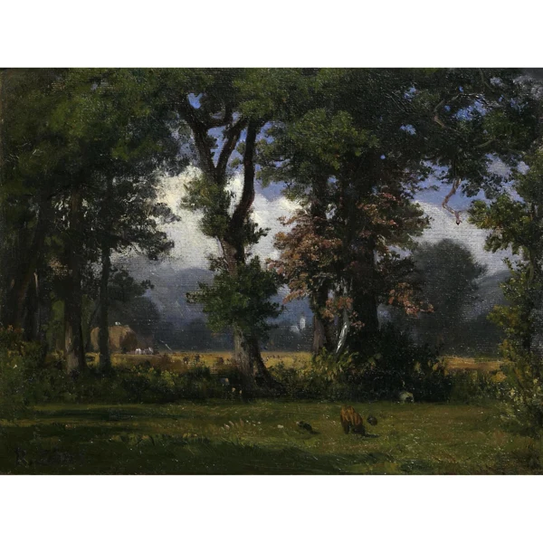 Robert Zünd — EICHWALDLICHTUNG CLEARING IN OAK FOREST