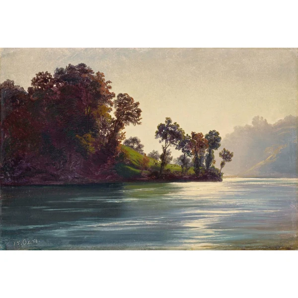 Robert Zünd — SEELANDSCHAFT, 1851 LAKE SCENE, 1851