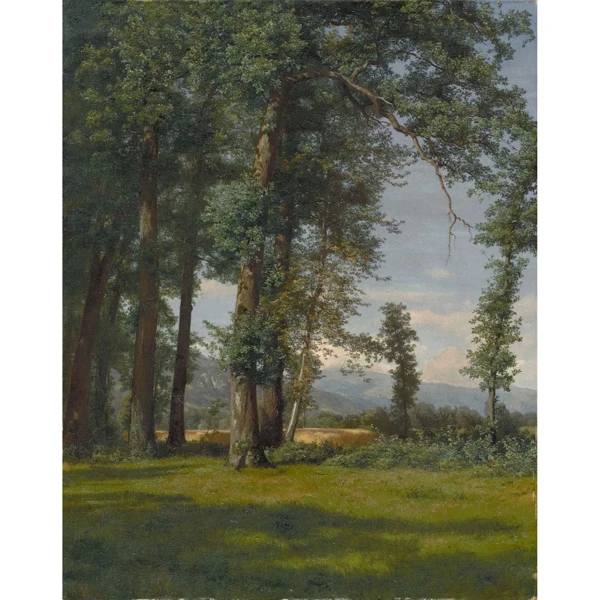 Robert Zünd — SOMMERLANDSCHAFT (EICHWALDLICHTUNG), 1858 SUMMER LANDSCAPE (CLEARANCE IN AN OAK FOREST), 1858