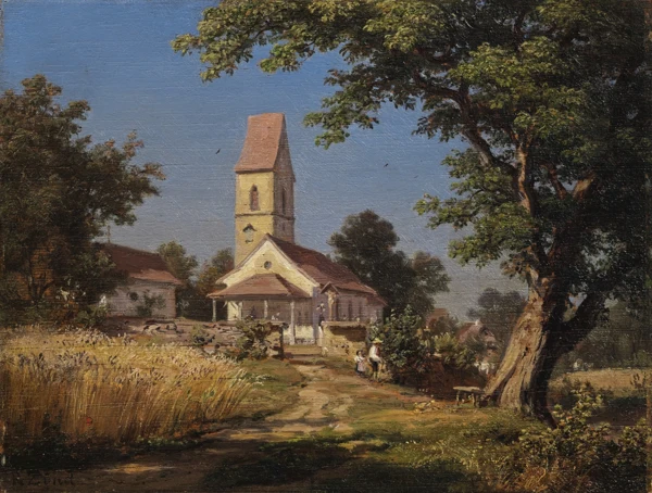 Robert Zünd — Bertischwyl bei Rothenburg