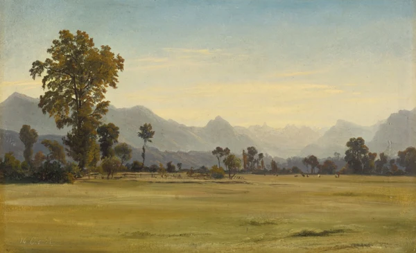 Robert Zünd — Blick von Schönbühl auf den Vitznauerstock, 1851
