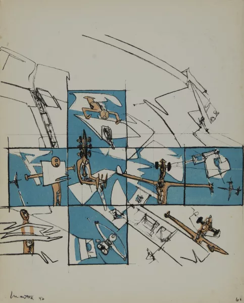 Roberto Matta — I Want To See it to Believe it, aus "Brunidor Portfolio No. 1", 1947