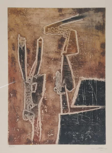 Roberto Matta — Le mur, 1961