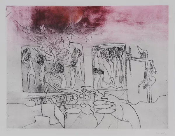 Roberto Matta — Genocide, aus "Judgements", 1967