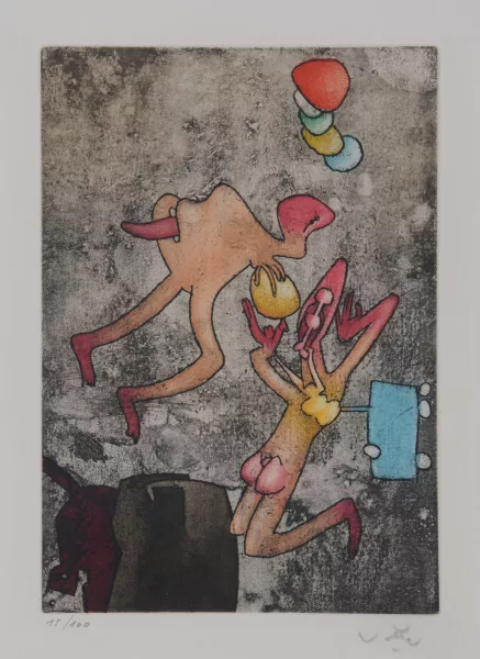 Roberto Matta — Blatt aus "Mots desserre-freins", 1972
