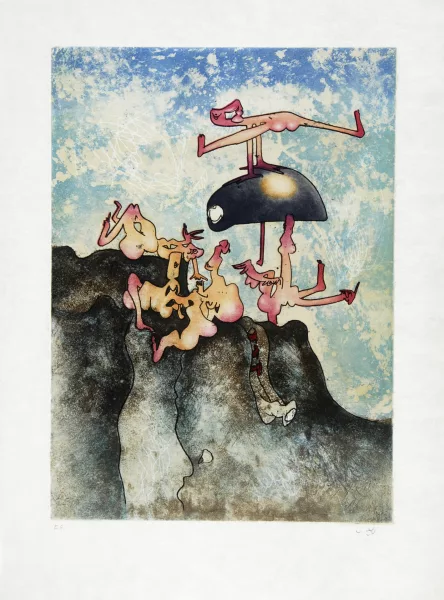 Roberto Matta — Feuilles ouvertes, 1971