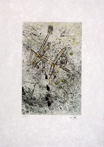 Roberto Matta — Blatt aus "Droites libérés", 1971