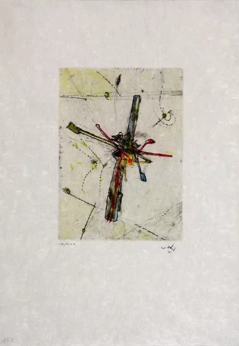 Roberto Matta — Blatt aus "Droites Libérées", 1971