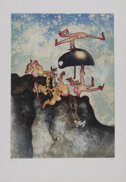Roberto Matta — Feuilles ouvertes, 1971