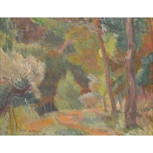 Rodolphe Bolliger — Sommerlicher Waldweg.