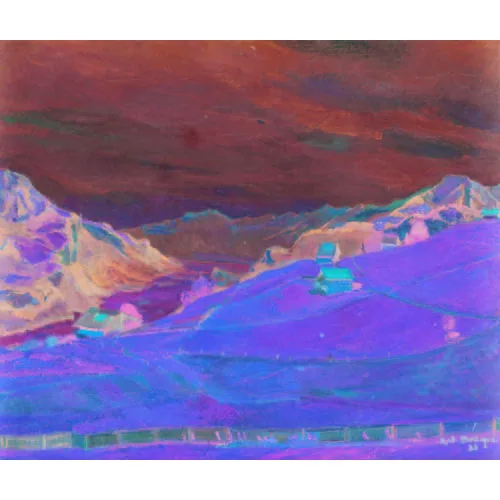 Rodolphe Bolliger — Ausblick vom Haslital gegen den Brienzersee.