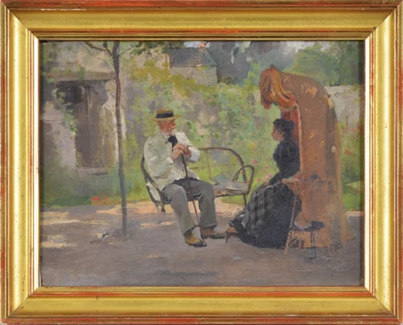 Conversation au jardin