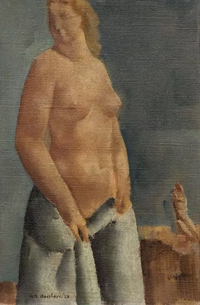 RODOLPHE THEOPHILE BOSSHARD — Stehender weiblicher Akt. 1923. — Koller Auktionen
