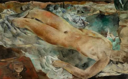 BOSSHARD, RODOLPHE THEOPHILE — Reclining female nude. 1923. — Koller Auktionen