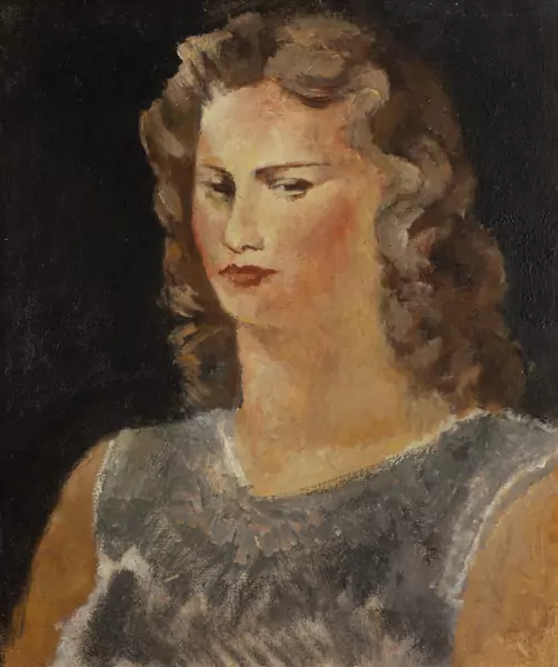 Rodolphe Théophile BOSSHARD (1889-1960), "Petit buste de Suzanne - Susanne maillot Gris II/26", huile — DognyAuction