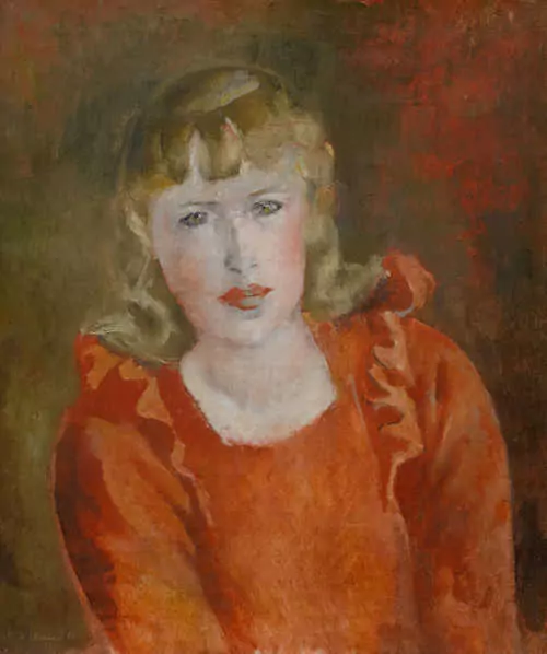RODOLPHE THEOPHILE BOSSHARD — Jeune Femme en Rouge. 1936. — Koller Auktionen