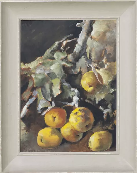 Rodolphe Théophile BOSSHARD (1889-1960), "Nature morte aux pommes", huile — DognyAuction