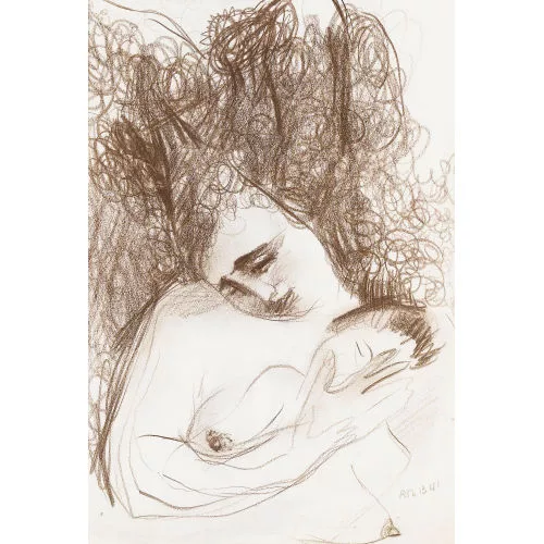 Rodolphe-Théophile Bosshard — Mère et enfant.