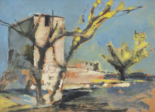 Rodolphe-Théophile Bosshard — Rodolphe Théophile BOSSHARD (1889-1960) "Ferme Provençale", huile