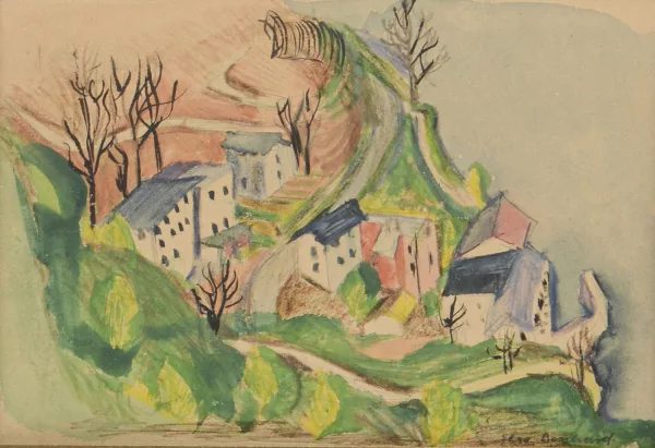 Rodolphe-Théophile Bosshard — Vue de village