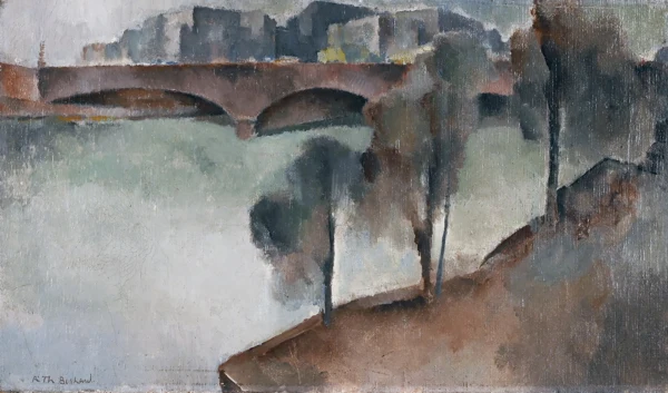 Rodolphe-Théophile Bosshard — Blick über die Seine auf Häuserpartie