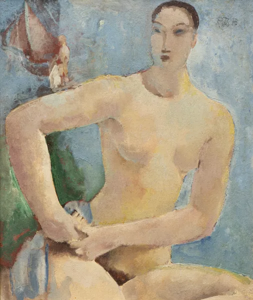 Rodolphe-Théophile Bosshard — Femme nue assise