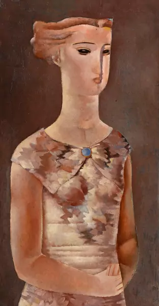 Jeune fille à la robe chamarrée