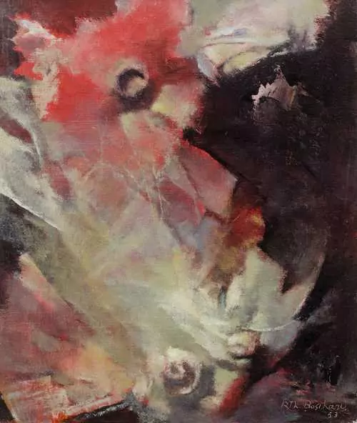 RODOLPHE THEOPHILE BOSSHARD — Fleurs rouges, 1953. — Koller Auktionen