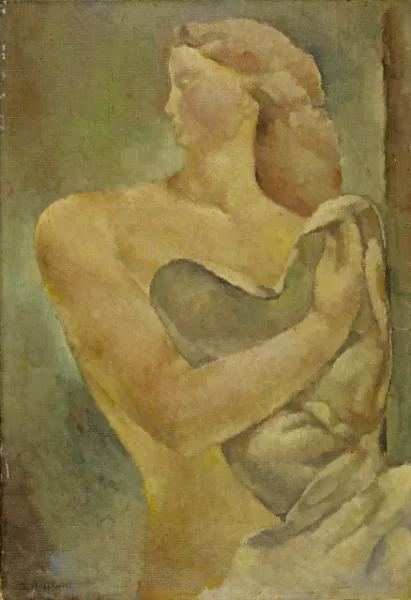 Rodolphe-Théophile Bosshard — Nu au linge