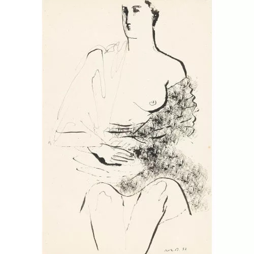Rodolphe-Théophile Bosshard — Femme assise.