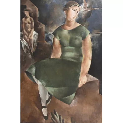 Rodolphe-Théophile Bosshard — "Jeune Fille à la Robe verte".