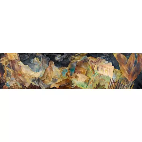 "Paysage avec des baigneuses"