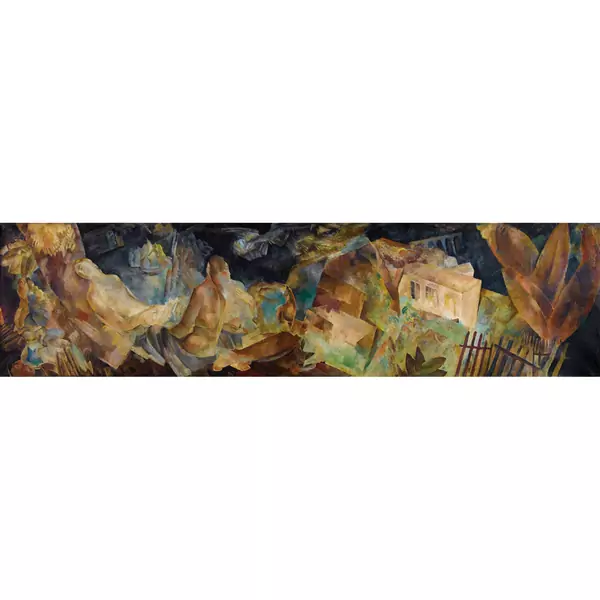"Paysage avec des baigneuses"