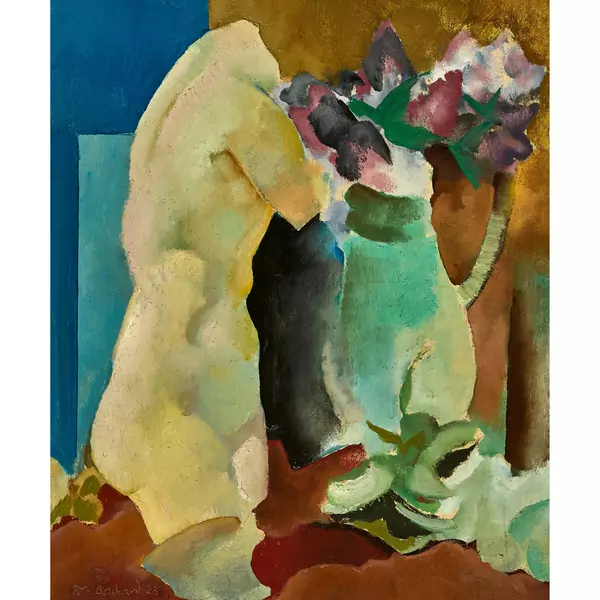 Torse et bouqet de fleurs