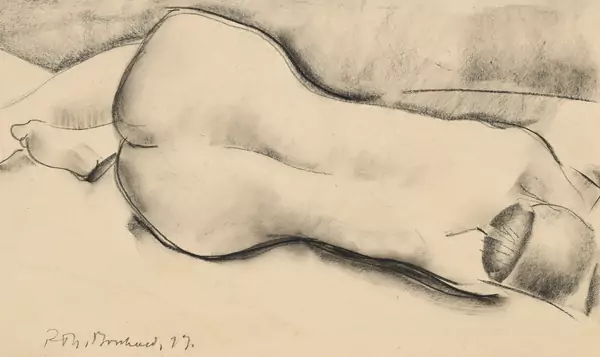 Rodolphe-Théophile Bosshard — Nu de dos, 1922