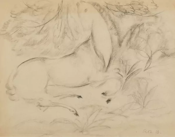 Cheval Couché