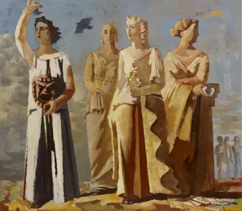 Les Muses: Melpomène, Erato, Thalie et Polymnie, 1934