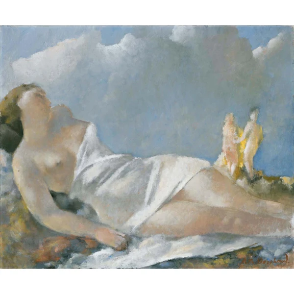 Rodolphe-Théophile Bosshard — NU ALLONGÉ RECLINING NUDE