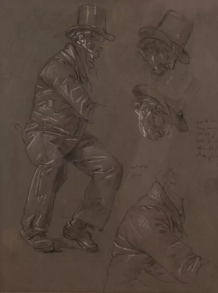 Rodolphe TÖPFFER (1799-1846), attribué à, "Étude d'homme de profil", dessin — DognyAuction