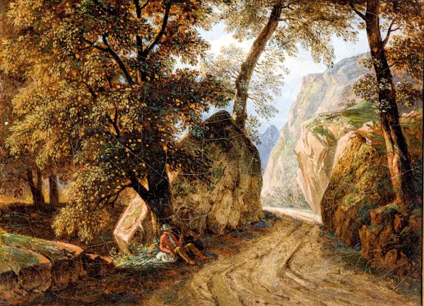 Rodolphe Töpffer — Personnage au bord du chemin